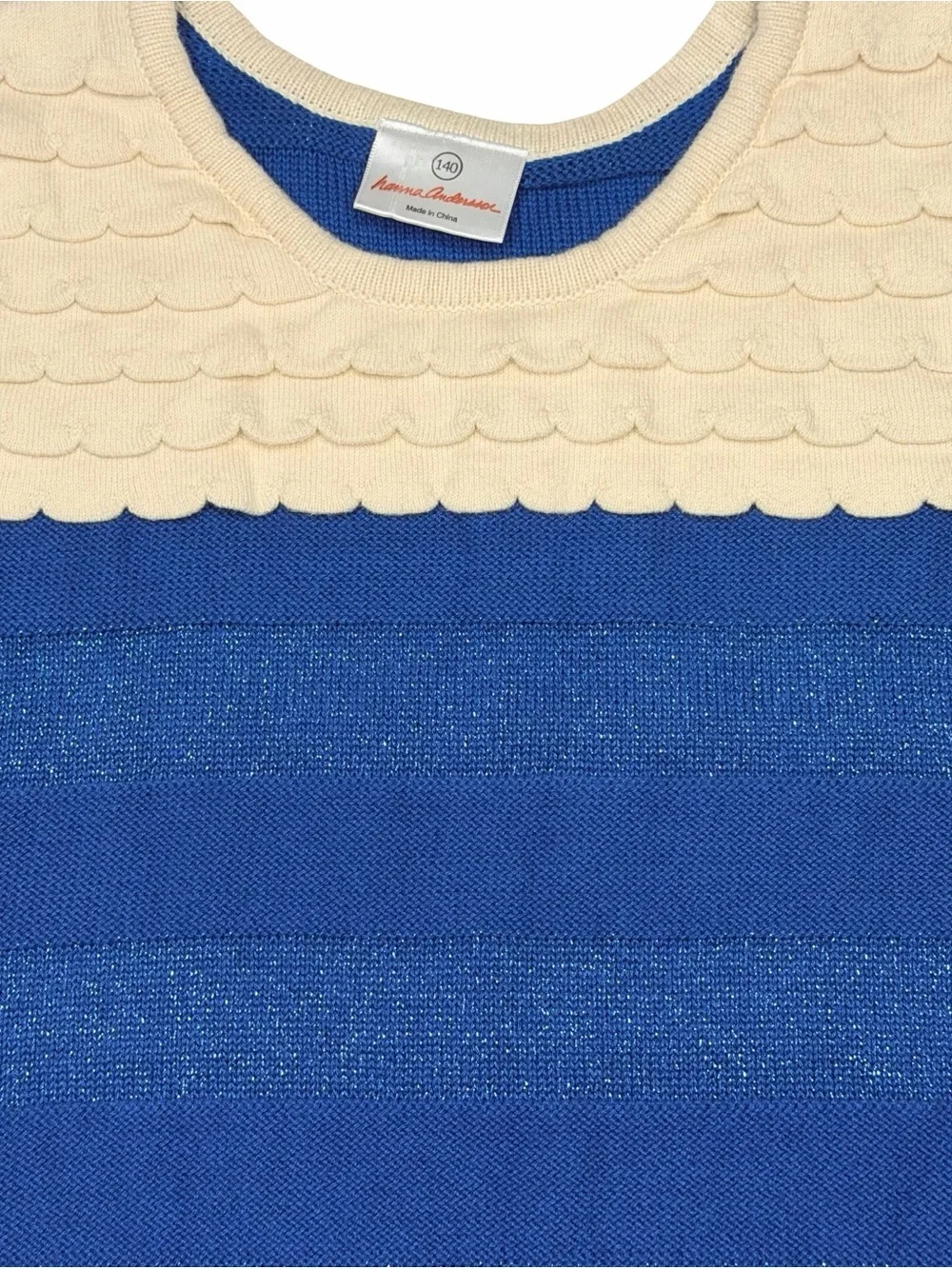 Hanna Andersson Metalic Stripe Sweater Dress